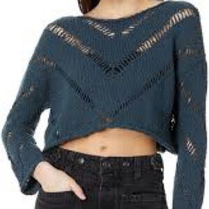 NWT Free People Hayley cropped sweater